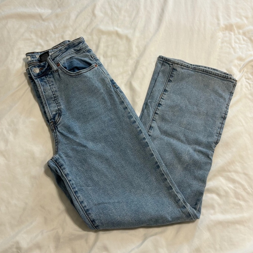 S.O.N.G. 90s Boyfriend Jeans Light Wash High Rise Straight Leg Size 5/27